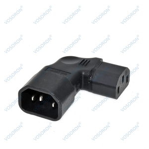Adaptador de Corriente IEC C14 a C13, Ángulo Izquierdo/Derecho, Conector IEC 320 C14 Macho a IEC 320 C13 Hembra para <span class=keywords><strong>TV</strong></span> de Montaje en Pared con Pantalla LCD - Product Image 4