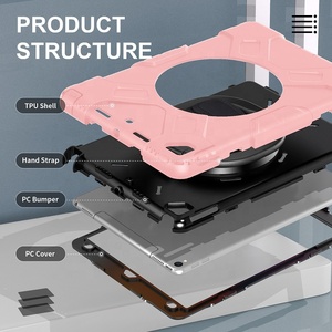 La custodia per tablet rotazionale a 360 gradi tripla e robusta più popolare per bambini per <span class=keywords><strong>apple</strong></span> <span class=keywords><strong>ipad</strong></span> <span class=keywords><strong>9th</strong></span> gen cover - Product Image 3