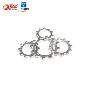 Customized High Strength Carbon Steel Serrated External Flat Lock Washer Pressure Washer Processing Custom M2-M20