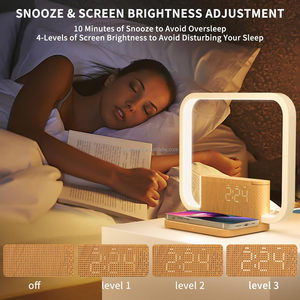 <span class=keywords><strong>Despertador</strong></span> con Luz de Amanecer y Carga Inalámbrica, Lámpara Táctil de Escritorio, Luz <span class=keywords><strong>para</strong></span> Despertar, Lámparas de Noche con 10 Sonidos de Ruido Blanco Natural - Product Image 2