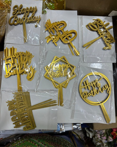 Paquete <span class=keywords><strong>de</strong></span> 10 Adornos Acrílicos para Pastel <span class=keywords><strong>de</strong></span> Feliz Cumpleaños, Decoración para Pastel, Accesorios para Fiestas <span class=keywords><strong>de</strong></span> Cumpleaños y Baby Shower - Product Image 6