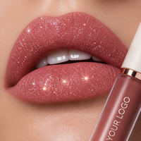 Teinte à lèvres liquide mate personnalisable avec logo, résistante au transfert, anti-adhésive, effet nude, longue tenue, gloss à lèvres velours, cosmétiques OEM