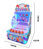 2 Joueurs Commercial Arcade Basketball Game Hooping Street Coin Pusher Coin Operated