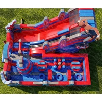Maison de jeu populaire Spiderman gonflable commerciale maison de rebond gonflable d'eau château sautant videur d'espace enfants
