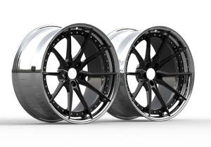 RSJ pour Ford Mustang BMW <span class=keywords><strong>Audi</strong></span> Mercedes Ferrari <span class=keywords><strong>Jantes</strong></span> de voiture forgées en aluminium aviation 6061 personnalisées en 2 parties 19 20 21 pouces - Product Image 4