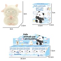 Boîte Mystère Figurine Mystère Lumineuse en Éco-résine, Chat Animal Zen, Mignonne Kawaii, Ornement de Bureau, Cadeau, Vente en Gros, Personnalisable