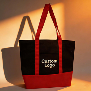 Sac fourre-tout en toile de coton personnalisé avec logo imprimé, réutilisable, grande capacité, couleurs contrastées, idéal pour le quotidien et les voyages – Offre Spéciale - Product Image 2