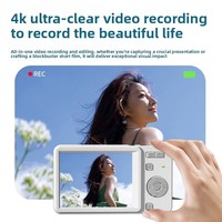 Nouvel appareil photo numérique transfrontalier CCD Campus 4K HD avec zoom optique 7.1x-16x, écran 2"-3" et stabilisation électronique de l'image pour étudiants