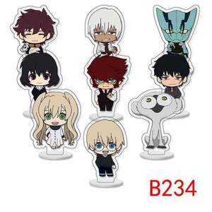 H6CM 9pcs = 1set Mini Anime Japonais Merch Acrylique Standee Genshin Impact Prêt à Expédier Mini Acrylique Stande Figure - Product Image 2