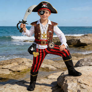 Nuevo Disfraz de Pirata para Niños, Top Ventas de Halloween, para Cosplay y Actuaciones en Salones de Baile - Product Image 4