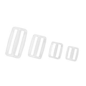 Transparent <b>Plastic</b> D-Ring Buckles Adjustable Square <b>Sliding</b> Buckle For Bags Backpacks Schoolbags Spring 2024 - Product Image 3