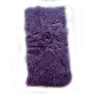 Material de piel de cordero teñido tibetano, piel larga y rizada, pieles de piel de cordero coloridas mongolas - Product Image 3