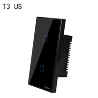 SONOFF Ewelink T0 T1 T2 T3 série UK EU US 1/2/3C 1 Gang 2 Gang 3 Gang TX Wifi sans fil Smart Touch interrupteur mural pour maison intelligente