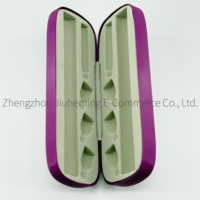 Boîte de rangement en PU haute dureté pour cartouches de stylos, idéale pour usage domestique – Produit très demandé avec impression de logo pour stylos à injection réutilisables et rangement quotidien