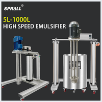 Machine émulsifiante d'homogénéisation sous vide cosmétique haute vitesse dispersant mélange crème pour le visage lotion pour le corps faisant la machine émulsifiante