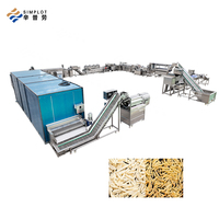 Línea de Procesamiento de Papas Fritas Automática Simplot de Alta Capacidad (800 kg/h), Acero Inoxidable 304, Freidora, Peladora, Lavadora, 1000 kg de Peso, Exportación de Henan
