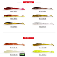 Crazy Shiner II 80mm Balıkçılık Yemleri Yumuşak Yem Yapay Yem Yırtıcı Balık Avı Yemi Turna ve Levrek için