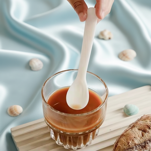 Cucharas <span class=keywords><strong>de</strong></span> Servir Personalizadas con Logotipo, Blancas, Modernas, Pequeñas, Exquisitas, <span class=keywords><strong>de</strong></span> Concha Natural, Madreperla, <span class=keywords><strong>para</strong></span> Caviar, Helado, Chocolate - Product Image 2