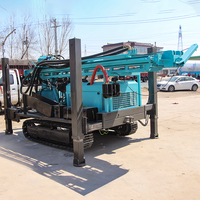 Foreuse à chenilles pneumatique pour puits d'eau CE Certifiée, modèle MKDQZ-300B, avec pompe à engrenages, équipement de forage 300m, assistance technique 24/7