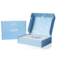 Vente en gros de boîte postale d'expédition ondulée en carton CMJN couleur imprimée avec logo personnalisé