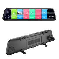 12 pouces voiture GPS Navigation Android 8.1 Dashcam ADAS 4G enregistreur vidéo HD 1080P rétroviseur navigateur automobile