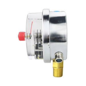 أدوات قياس الضغط المستخدمة على نطاق واسع مليئة بالسائل 4 "304ss مقياس ضغط الاتصال الكهربائي مع مفتاح قابل للتعديل - Product Image 4