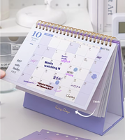 2026 rétro Kraft papier Table calendrier Simple Ins Style rétro bureau ornements calendrier vierge pour la planification des affaires de la vie