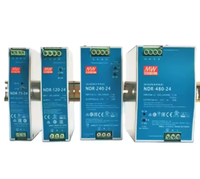 Nouvelle alimentation électrique à découpage MEANWELL AC NDR-120-24 NDR-240-24 NDR-75-24 NDR-480-24 NDR-120-48 NDR-480-48 NDR-240-48 en acier inoxydable