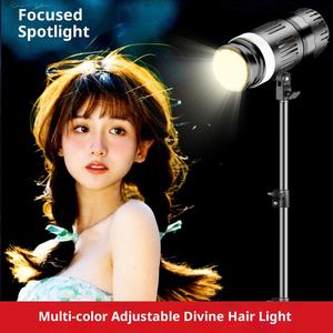 Lámpara de Fotografía YM80, Luz de Ambiente COB para Fotografía <span class=keywords><strong>en</strong></span> <span class=keywords><strong>Vivo</strong></span>, Foco de Contorno, Luz Blanca Fría de 6500K, 24V/3A - Product Image 5