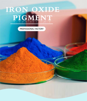 Meilleure vente Poudre de pigments d'oxyde de fer Fe2O3 Fe3O4 Rouge Jaune Noir Vert Brun Bleu Orange pour résine époxy