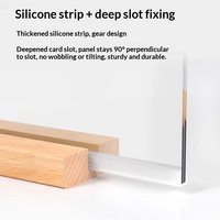 Présentoir de table en acrylique A4 pour nom, prix, menu, publicité, support de signalisation en vrac, fabriqué en Chine