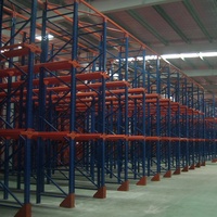 Système de rayonnage drive-in haute densité direct usine, rayonnage à palettes en fer pour entrepôt, conception de plan de configuration libre