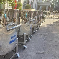 Volume de réservoir durable en acier inoxydable 500 litres SUS.316L Support de réservoir de stockage Personnalisez n'importe quel réservoir de taille comme vous le souhaitez