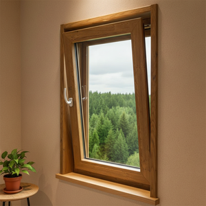 Deutschland Veka UPVC-Rahmen Passivhaus energiesparend dreifaches doppelverglaste Paneel gehärtetes Glas Schirmwerk Neigung und Wende Fenster - Product Image 1