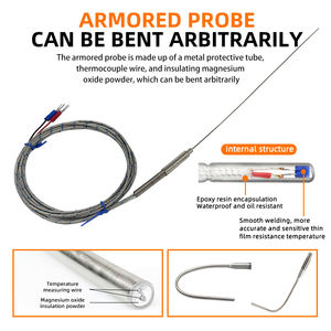 K-Type Thermokoppel Temperatuursensor <span class=keywords><strong>Pt100</strong></span> Sonde Met Thermische Weerstand Voor Temperatuurdetectie - Product Image 6