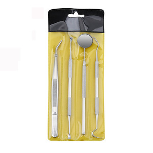 Kit de Higiene Dental Esencial: Espejo Bucal, Sonda, Explorador y Pinzas de Acero Inoxidable - Product Image 5