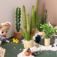 Miniature de nourriture miniature à l'échelle 1:6, cactus en pot, mini modèle pour maison de poupée BJD, miniature DIY