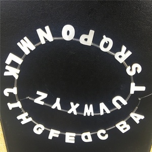 도매 Nacar 편지 어머니 진주 편지 쉘 비즈 알파벳 구슬 DIY 보석 - Product Image 5