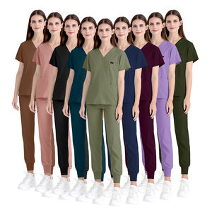 Conjuntos <span class=keywords><strong>de</strong></span> Uniformes Médicos Niaahinn 2025 para Mujer, Venta al por Mayor, Tela <span class=keywords><strong>de</strong></span> Lana Peinada, Elástica en 4 Direcciones, Fabricante <span class=keywords><strong>de</strong></span> Conjuntos <span class=keywords><strong>de</strong></span> Uniformes Médicos Personalizados - Product Image 2