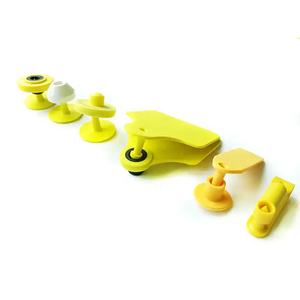 सीएमआरएफआईडी 134.2 किलोहर्ट्ज़ थोक बटन भेड़ मवेशी गाय सुअर माइक्रोचिप्स आईडी छोटा गोल प्लास्टिक Em4305 पशु आरएफआईडी कान टैग - Product Image 5