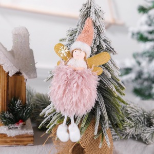 Arbre de Noël Décoration Pendentif Noël Mignon Plume Ange Bureau Fenêtre Décoration Créative Décorations De Noël - Product Image 4