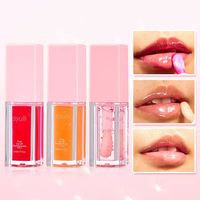 Huile à lèvres repulpante personnalisée Gloss à lèvres hydratant Nourrissant longue durée Non collant Glitter Shine Lip Glow Oil Tint