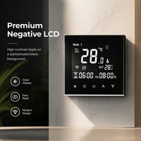 Contrôleur de sauna encastré personnalisé avec thermostat LCD à affichage négatif pour panneau de commande de sauna