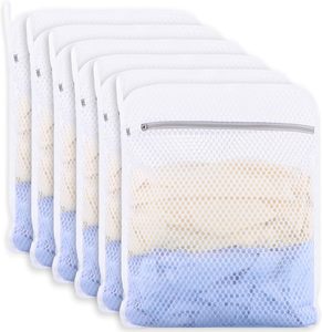 Sacs à linge en maille de polyester personnalisés, lavables en machine, avec fermeture éclair, pour vêtements, sacs à linge en maille pour hôtel avec fermeture éclair - Product Image 1