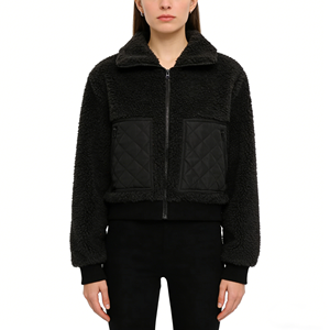<span class=keywords><strong>Blazer</strong></span> Invernale a Maniche Lunghe con Patchwork e Colletto per <span class=keywords><strong>Donna</strong></span>, Giacca Calda con Zip in <span class=keywords><strong>Tweed</strong></span> - Product Image 3