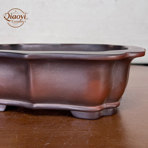 Pot à Bonsaï <span class=keywords><strong>Moderne</strong></span> de Luxe en Argile Violette Yixing Irrégulière Non Émaillée, Écologique, Capacité 1L, Pot de Fleurs sur Pied, <span class=keywords><strong>Décoration</strong></span> Maison & <span class=keywords><strong>Jardin</strong></span> - Product Image 3
