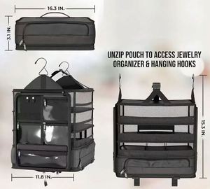 Free Sample Custom Hanging Bag Over The Door Storage <b>Handbag</b> Sundries <b>Organizer</b> With 3-Shelf Wall Mount Fabric <b>Organizer</b> - Product Image 5