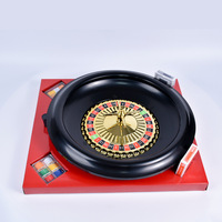 Roulette Wheel Set 16 Zoll Glücksspiel rad mit reversiblem Roulette und Black Jack Table Cotton Chips 2 Kartendecks