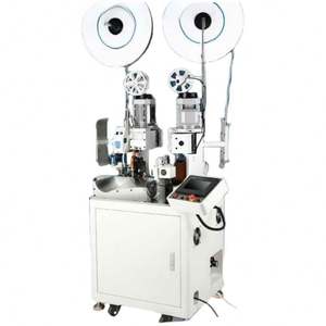 Machine de sertissage automatique à double tête pour fils électroniques, dénudeur de fils en silicone, coupe-fils, équipement électronique - Product Image 2