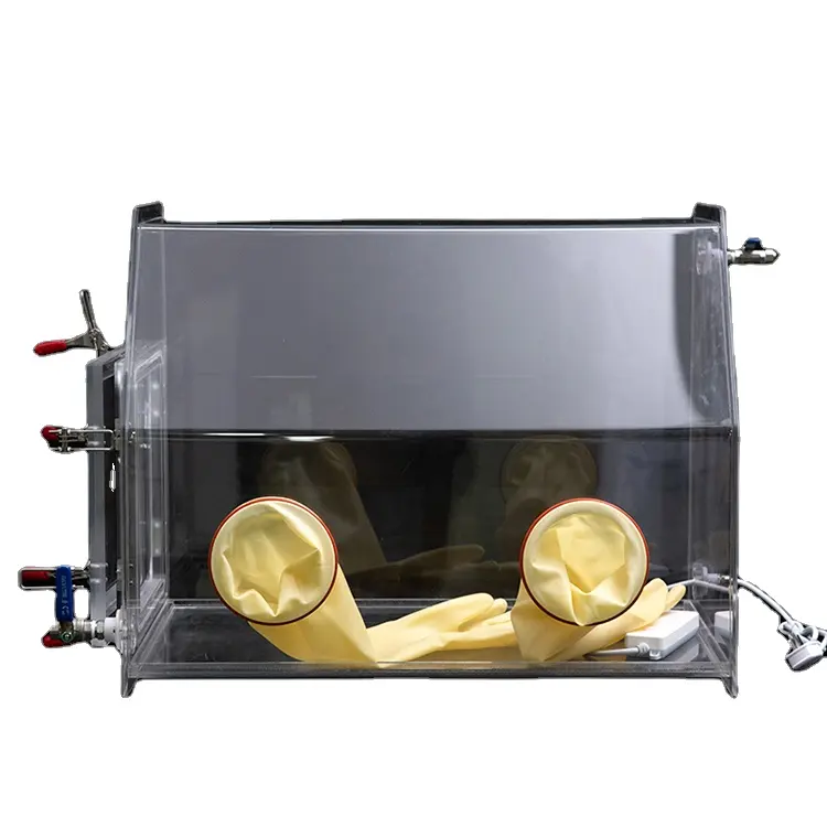 AGB-5A 소형 실험실 연구 과학적인 실험 산소 자유로운 PPMA 과민한 glovebox 휴대용 진공 소형 아크릴 글로브 박스
